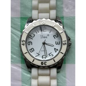 Vivani White And Silver Tone Women’s Quartz Watch